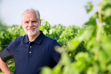 Roman Smiling in the Vines