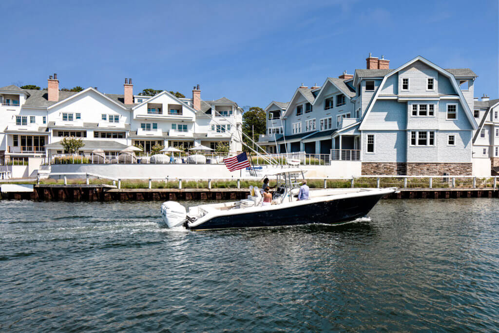 Hampton Boathouse – view from the water