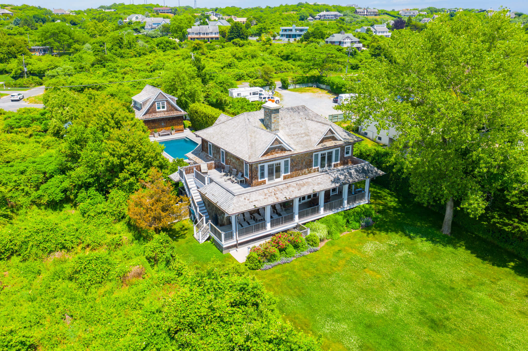 Lakefront Living in Montauk for Under 6.5 Million Behind The Hedges