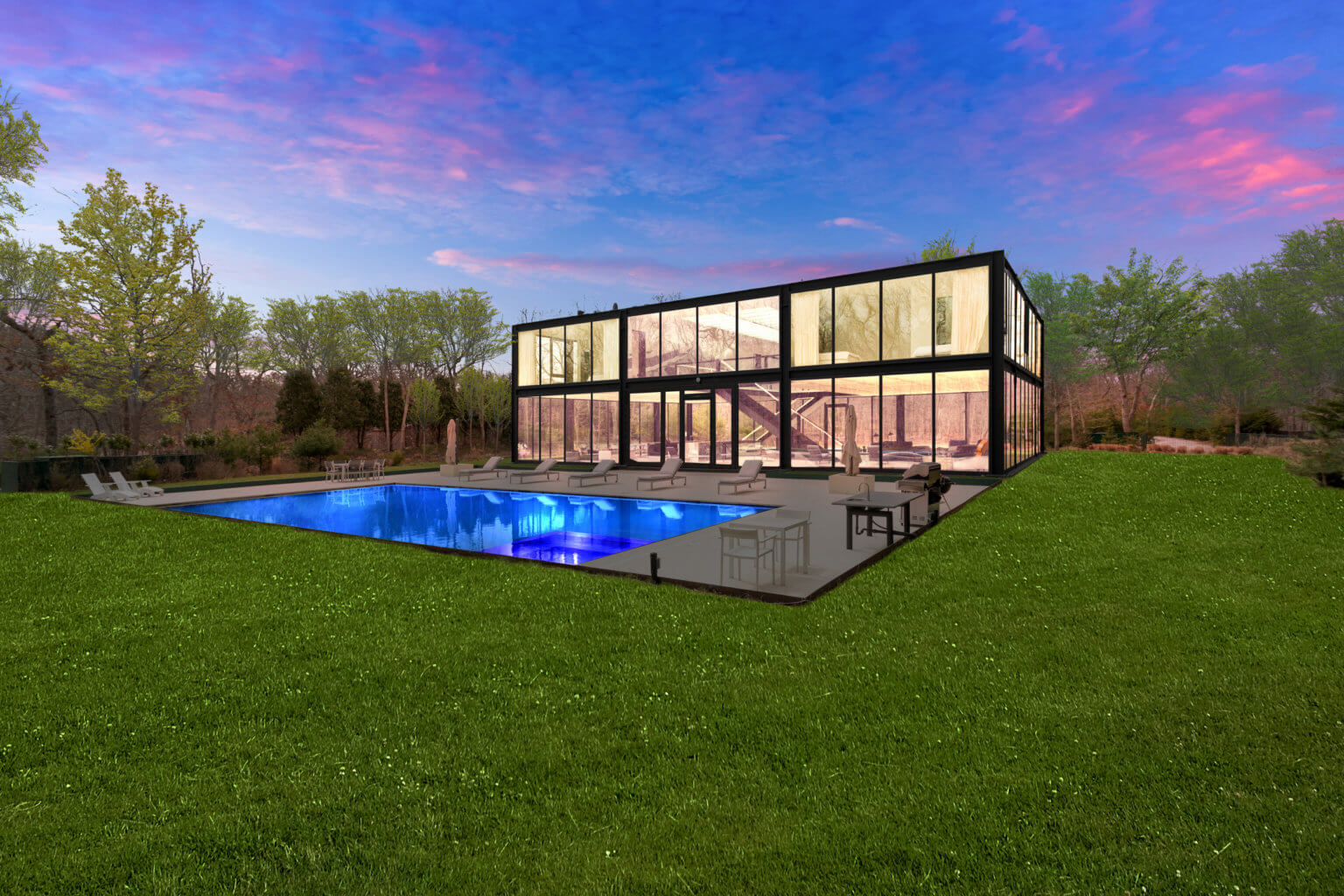 ‘the Glass House’ Hits The Market For Just Over 7 Million Behind The Hedges