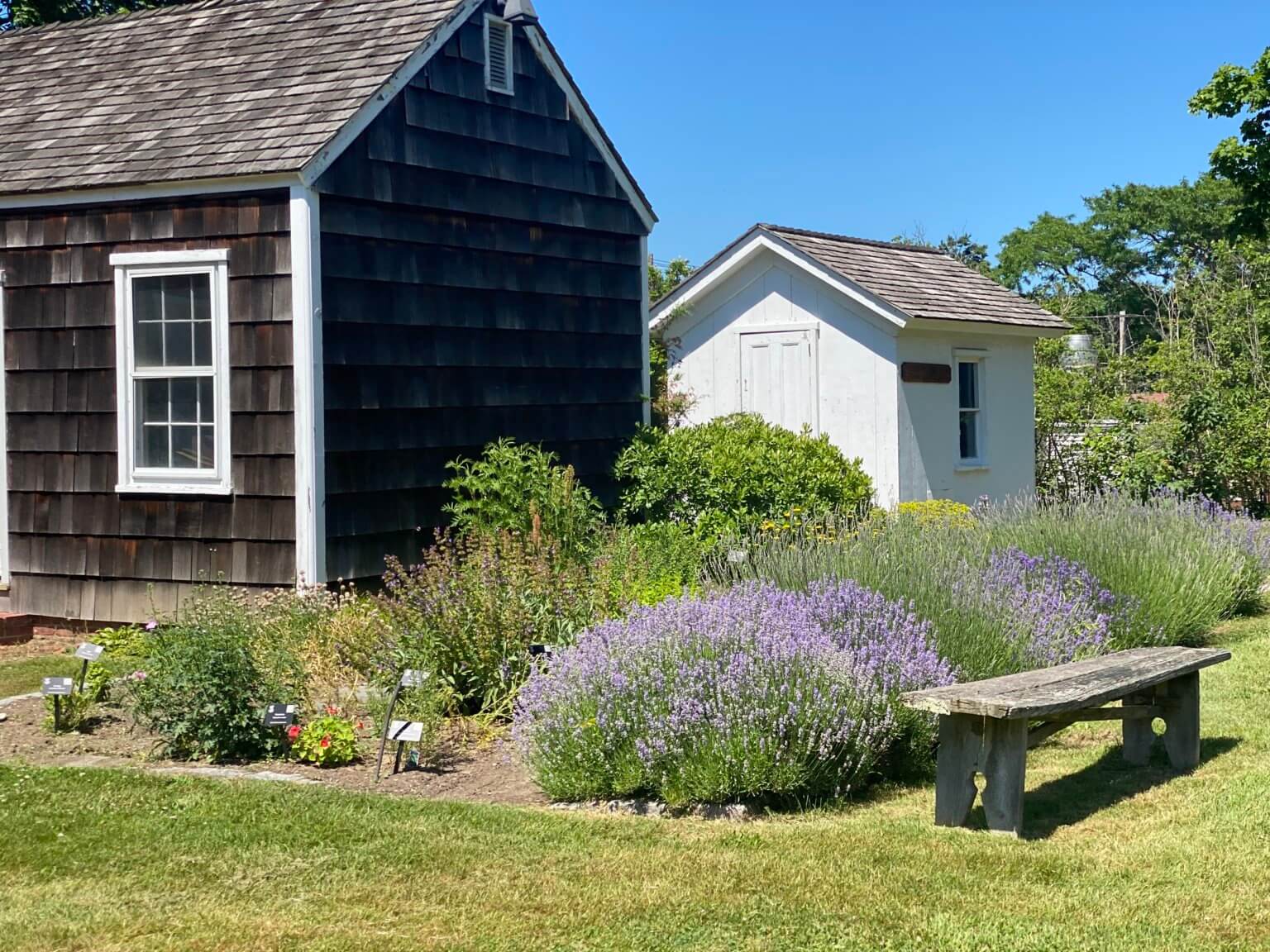Tradition and Technology Mix in Southold Colonial Herb Garden Behind
