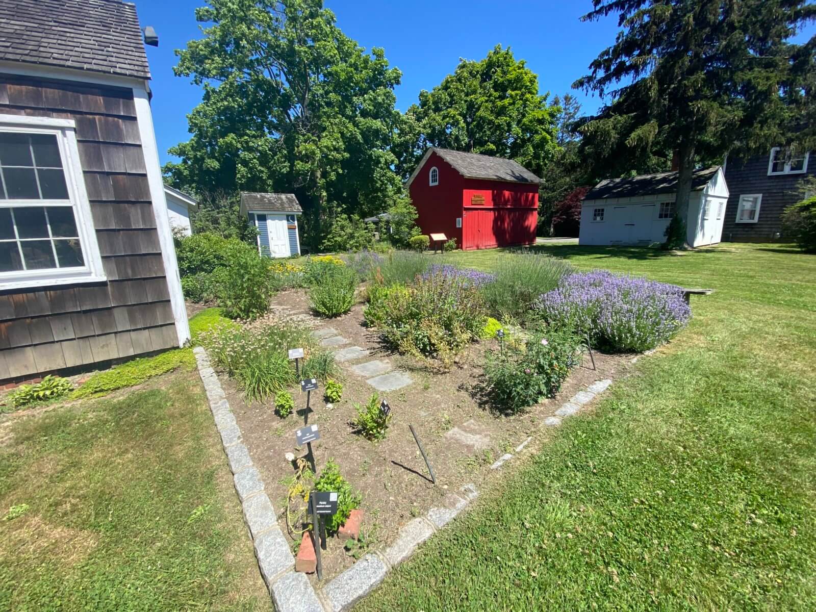 Tradition and Technology Mix in Southold Colonial Herb Garden Behind