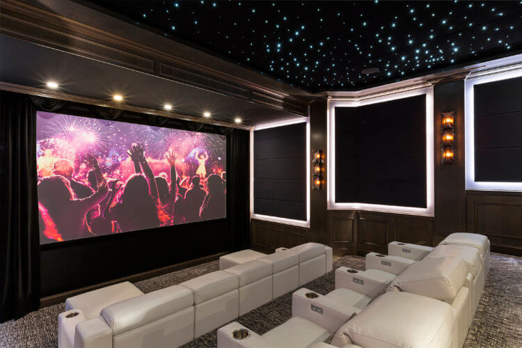 Super Bowl experience, home theater