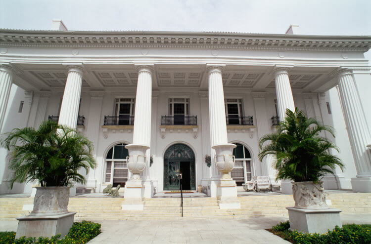 Whitehall, the famous home of Palm Beach founder Henry Flagler, is now a museum