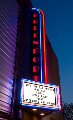 Greenport theater marquee