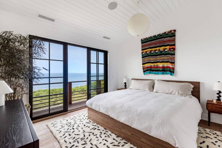 Bedroom, 8 Captain Balfour Way, Montauk, Hamptons homes, House of the Day