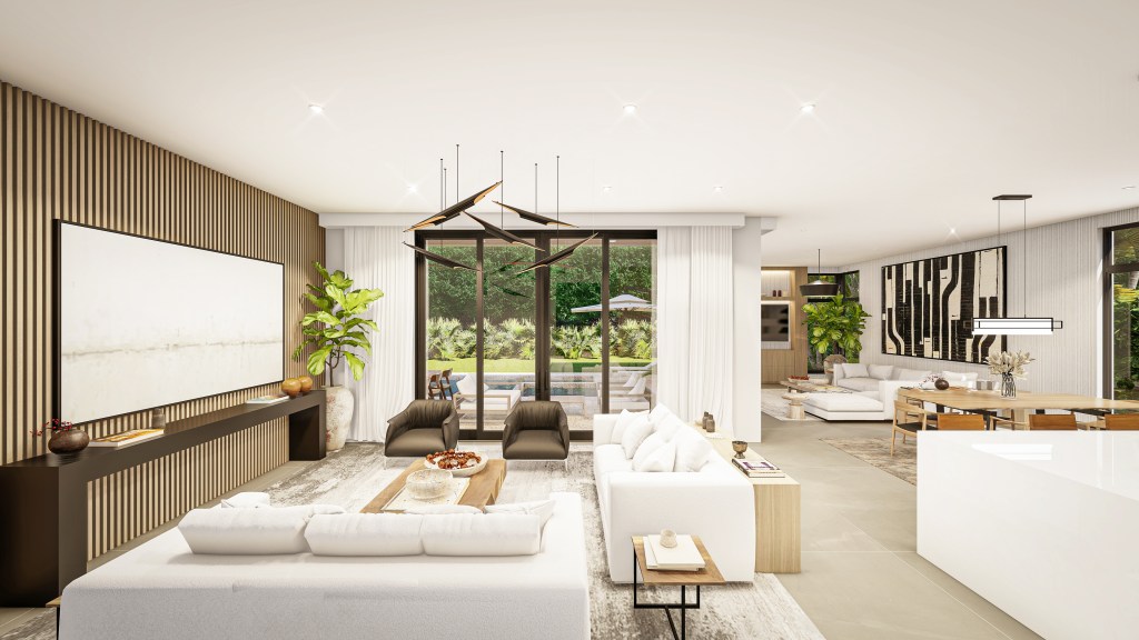 The homes reflect a blend of modern and Japanese style to create an elevated and serene look and feel.