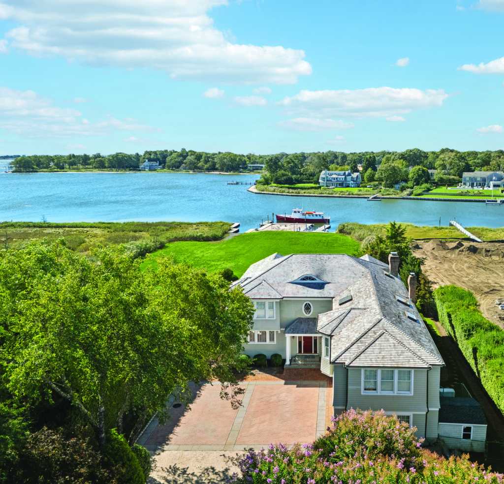 East Quogue Sunset Avenue Estate Offers Dock and Bay Views