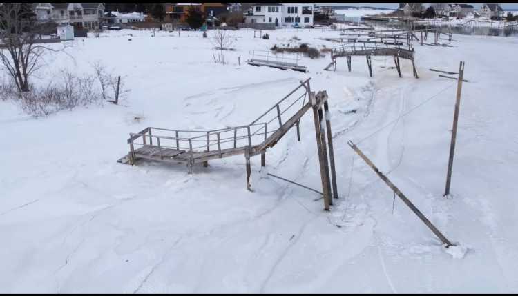 John Healey, Jack Healey, Hamptons, East End, winter 2026, waterways, docks, repair