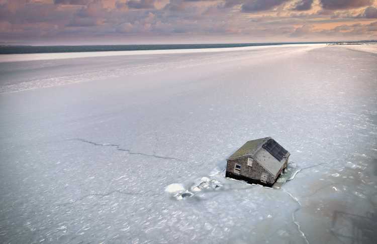 Lazy Point, Mulford Lane, stilt house